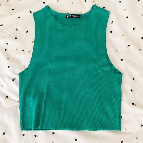 Zara Green Top - Picture 1 of 5